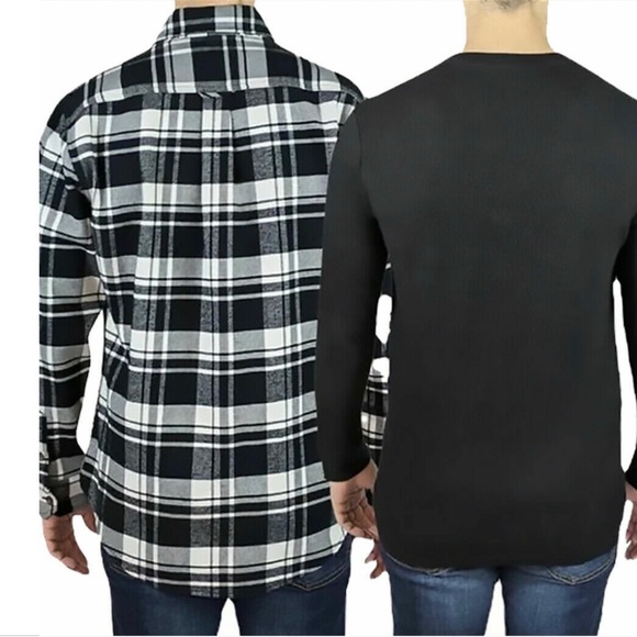 Jachs Men’s Flannel + Thermal, 2-pack - Picture 3 of 3